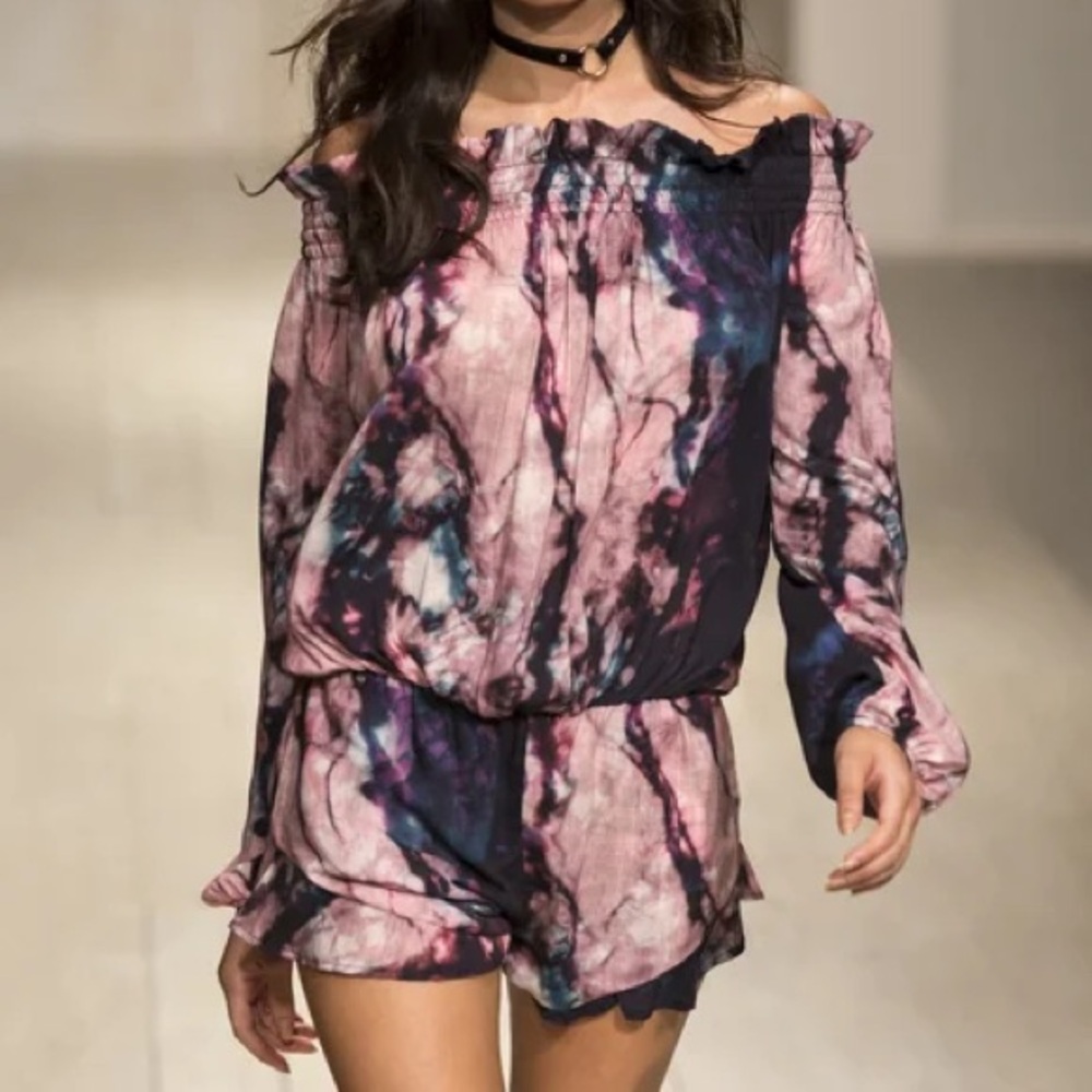 Beach Riot Multicolor Tie-Dye Romper